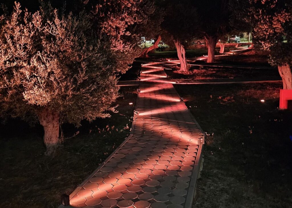 garden wedding lighting design Dubrovnik Linosfera