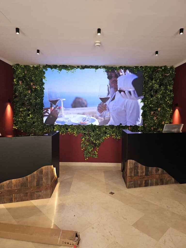 Fine pitch LED ekran pixel pitch 1.5 instaliran u Muzeju vina Dubrovnik u palači Pucić